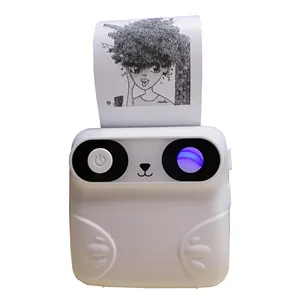 Taşınabilir 58mm etiket termal cep fotoğraf yazıcı Smartphone 203dpi siyah beyaz kablosuz Contion mini fotoğraf yazıcı