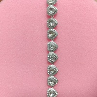 Ensemble de bijoux de luxe en zircon de la série Angel avec collier, bracelet et boucles d'oreilles, livré avec boîte, adapté à toutes sortes de fêtes