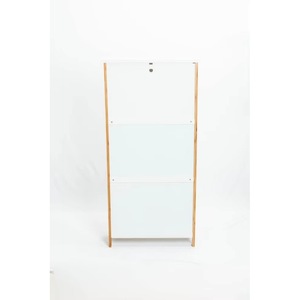 Modern, <b>space</b>-<b>saving</b>, durable home furniture <b>storage</b> <b>shoe</b> organizer shelf, bamboo <b>shoe</b> rack, living room flip cabinet. - Product Image 3