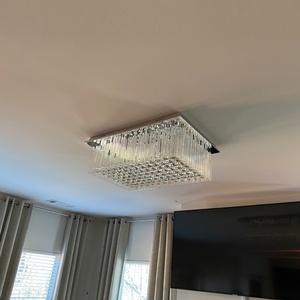 Ahorro de energía Gran Golden Hotel Lobby cuadrado Hotel de lujo Luz de techo de lujo Restaurante Smart Rgb Luz de techo de cristal - Product Image 3