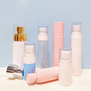 In Stock Round Plastic Cosmetic Mist Spray <b>Bottle</b> 60ml 80ml 100ml Cosmetic Packaging <b>Bottle</b> Skin Care Product Lotion <b>Pump</b> <b>Bottle</b> - Product Image 6