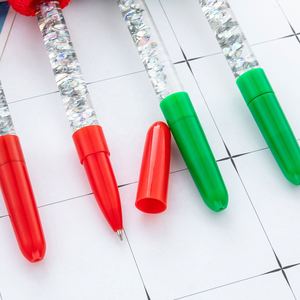 Logo Fast Delivery Cute Xmas <b>Ballpoint</b> <b>Pen</b> Plastic Cap Floating Oil Decoration for School Prizes and Holiday Gifts - Product Image 4