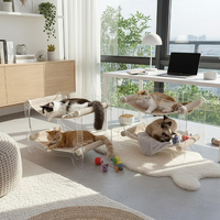 Offre Spéciale : Enclos pour chat en acrylique personnalisé, niche transparente pour chien, cage pour animaux de compagnie, présentoir moderne d'intérieur pour petits animaux, écologique