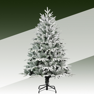 <span class=keywords><strong>Sapin</strong></span> <span class=keywords><strong>de</strong></span> Noël artificiel floqué en PE et PVC, faible teneur en neige, vente directe usine - Product Image 1