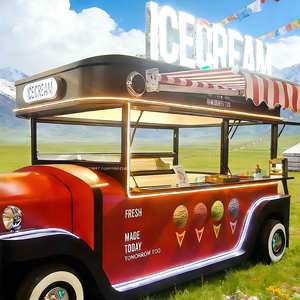 รถขายอาหารเคลื่อนที่ เหมาะสำหรับขายอาหารปลีก เช่น กาแฟ ขนมขบเคี้ยว ไอศกรีม และฮอทดอก - Product Image 1