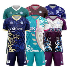 Jersey Sepak Bola Custom Original Grosir Luson, Bernapas, Cetak Digital, Cepat Kering, Kerah V, Lengan Pendek, 100% Poliester, Pria - Product Image 3