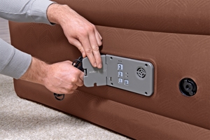 Bestway 69037 Outdoor Camping Aufblasbare AlwayzAire <span class=keywords><strong>Fortech</strong></span> Matratze Queen mit Eingebauter Comfort Choice Dual-Pumpe Faltbare Luftmatratze - Product Image 3