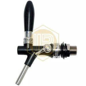 Rubinetto classico con compensatore in ABS nero per birra - Product Image 3