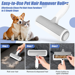 Rouleau Brosse Réutilisable pour Enlever les Poils d'Animaux, pour Nettoyer les Poils de Chiens et de Chats - Product Image 4