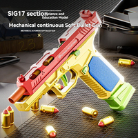 Pistolet Airsoft en Plastique 1911 à Tir Continu, Écologique, Forme de Dessin Animé Amusante, avec Éjection de Douilles, pour Garçons - Vente en Gros