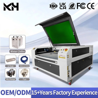 Machine de découpe et gravure laser CO2 CNC KH-9060 100W-130W avec nouveau contrôle Ruida, refroidissement par eau, pour acrylique, MDF, pierre