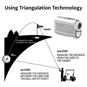 מיני גולף טווח lango <span class=keywords><strong>1000</strong></span> יארד מטר לייזר דיגיטלי מד מרחק ציד מטר עם הגדלה אופטית 6x - Product Image 5