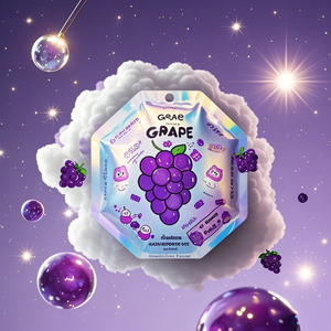 Custom Printed Holographic Aluminum Foil Candy Dry Fruit Packaging Cute Shape <strong>Die</strong> <strong>Cut</strong> Food Grade With <strong>Round</strong> Euro <strong>Hole</strong> Mylar Bags