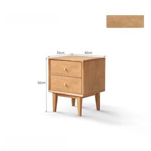 Lemari Nakas Kayu Solid Mewah dengan 2 Laci Desain Modern untuk Perabot Kamar Tidur, Ruang Tamu & Penggunaan Hotel - Product Image 6