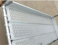 Planche/Plateforme/Plateforme/Planche en acier pour échafaudage modulaire multidirectionnel Layher/Ringlock avec crochets en O