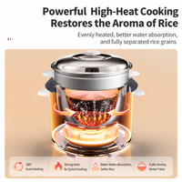 Cuisinière à riz électrique domestique 1,5L-6L avec panier vapeur et cuve intérieure antiadhésive épaissie