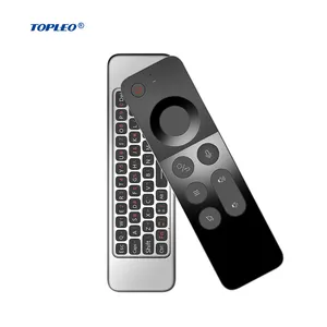 Пульт дистанционного управления воздушная мышь Topleo с голосовым управлением для Android TV Box Гироскопический датчик мини беспроводное управление клавиатурой remoto Air Mouse