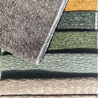 Tissu d'ameublement uni en polyester 100% tissé sur mesure 260 GSM, résistant aux déchirures, 16 options de couleurs pour coussins de canapé et oreillers en peluche