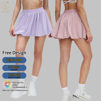 Jupe de tennis personnalisée à ourlet bouffant, robe de golf et de yoga athlétique, jupe de sport décontractée et respirante pour la gym avec short intégré et poches