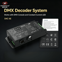 Décodeur DMX512 et RDM à courant constant 4 canaux D4C-XE (700-1750 mA)