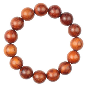 Pulsera de cuentas budistas de sándalo rojo, 8 mm, joyería religiosa unisex para ceremonias - Product Image 5