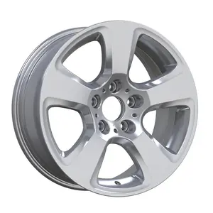 Power Wheel Ride On Cars 17 Inch 5x120 5 Holes Silver Painting Five Spokes Simple Cast Wheels For BMW X1 X2 X3 X4 X5