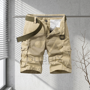 Shorts cargo décontractés pour hommes, coupe slim, tendance - 100% coton, respirant et séchage rapide - Product Image 4
