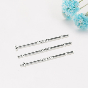 Aiguilles pour boucles d'oreilles en argent S925, 3 pièces, broches pour bijoux, accessoires pour boucles d'oreilles DIY, vente en gros - Product Image 1