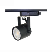 Nouveau design GU10 LED finition noire Spot lumineux MR16 LED COB lampe à ampoule remplaçable montée en surface pour luminaire sur rail