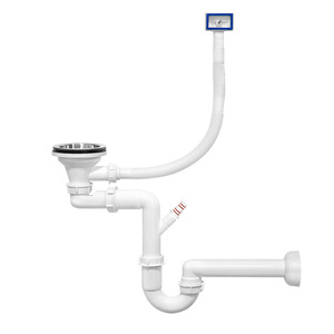 American Style Sink Drain Pipe Set Single Bowl Undermount Lifting Type Anti Backflow Complete Kit - Product Image 1