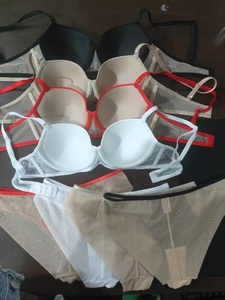 Ensemble de lingerie sexy push-up à armatures, style européen et américain, avec strass et couleurs assorties, rouge <span class=keywords><strong>mariée</strong></span>, bonnet 3/4 - Product Image 6