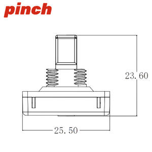 Interruptor giratorio de presión LQ-1 3A 250V con terminal de tornillo de plástico para electrodomésticos - Product Image 2