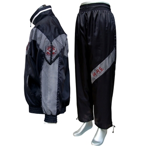 Ensemble de survêtement de Taekwondo unisexe personnalisé, coupe sportive V-Chevron, coupe-vent, uniforme de sport, 100% polyester, coupe ample, qualité supérieure - Product Image 2