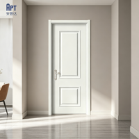 Porte intérieure moderne sur mesure en bois massif, sans remplissage en papier, prix usine, pour appartement et villa, style Europe du Nord