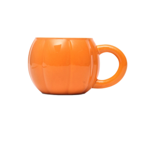 Halloween Pumpkin Shaped Ceramic Coffee <b>Mug</b> Solid Novelty Design Heat Resistant Microwave Safe Dishwasher Safe Home Use - Product Image 5