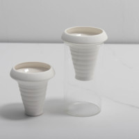 Maceta Moderna Minimalista Ligera para Plantas Verdes, Decorativa para el Hogar, Hidropónica, de Porcelana Esmaltada, con Autorriego, para Mesa