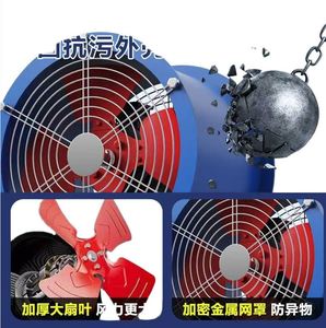 พัดลมระบายอากาศแบบใบพัดอะลูมิเนียมอัลลอยด์ 220V 380V สำหรับอุตสาหกรรม - Product Image 3