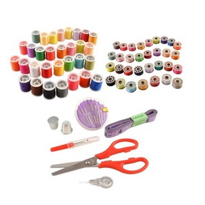 Sewing Kit 100Pcs Color Thread Set With Scissors Needles Measuring Tape For Home Sewing - Product Image 3