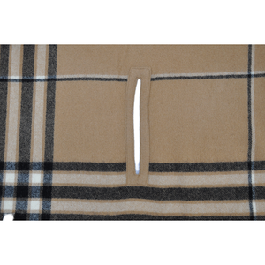 BLUE PHOENIX Men's Hoody Shawl 100% <strong>Wool</strong> Plaid Tartan Check Popular Cozy Soft Luxury Woven for Winter Warm <strong>Wrap</strong> - Product Image 5