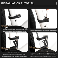 Guide de chaîne de vélo RIDERACE en nylon léger et durable, stabilisateur de chaîne pour VTT et vélo de route, compatible avec les tubes de selle de 28 à 35 mm, accessoires de vélo