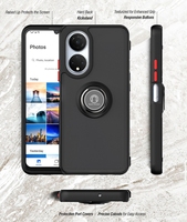 Coque de téléphone PC TPU mat avec anneau pour Huawei Honor X7 X8 X9 Nova 9 SE