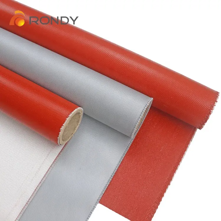 Heat protection 550 Degree Fireproof Silicone Rubber Coated Fiberglass Fabric