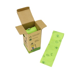 Custom Dog Waste Bags Manufacturer Wholesale PLA Corn Starch Biodegradable <b>Box</b> Packed Pet Waste Bags Dog Poop Bag with Dispenser - Product Image 5
