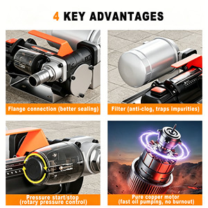 Pompe de transfert de diesel électrique portable auto-amorçante Cavitt à bas <span class=keywords><strong>prix</strong></span> 12V/24V/220V avec filtre pour le ravitaillement en diesel - Product Image 4