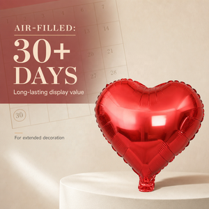 Globo de Mylar con Forma de Corazón Grande de 10 y 18 Pulgadas para Fiestas de San Valentín, Bodas y Cumpleaños - Product Image 2