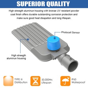 Éclairage public LED 200W 150W 100W pour parkings, éclairage commercial et industriel, lampadaires extérieurs, lampadaires de type Shoebox - Product Image 6