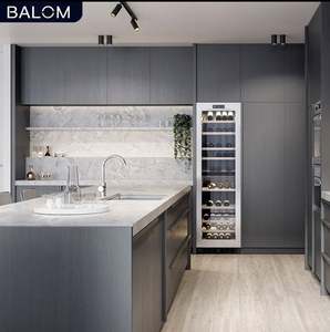 Precio al por Mayor, 3 Diseños, Mueble de Cocina Moderno de Madera de Ghana con Acabado Brillante, Organizador de Despensa Funcional, Juego de Muebles de Cocina - Product Image 4