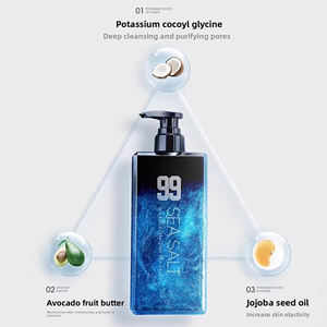 Ensemble sel de mer pour hommes nettoyant pour le corps <span class=keywords><strong>parfum</strong></span> longue durée anti acariens shampooing anti acné lotion pour le corps formule de gel à base de plantes - Product Image 5