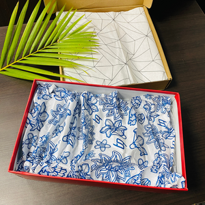 Papier d'art papier journal de qualité supérieure personnalisable papier fantaisie en coton d'emballage avec une épaisseur complète en grammes de poids pour l'emballage - Product Image 1