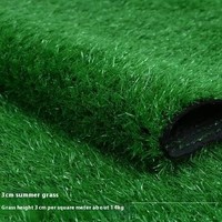 Gazon artificiel 40 mm 20 mm haute simulation double hauteur de pile, résistant à l'eau, aux UV, écologique, durable pour le sport et le jardin